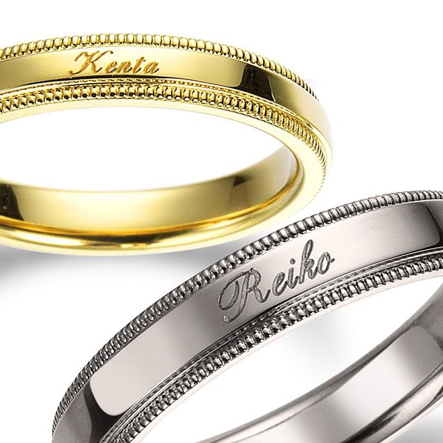 ミルグレイン・エッジの結婚指輪